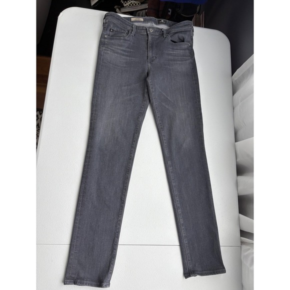 AG Adriano Goldschmied Prima Mid-Rise Cigarette Gray Jeans Size 29R - Picture 1 of 9